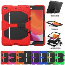 Fr iPad 8/9/10/11th Gen Air Pro 11 2025 Heavy Duty Case Cover W/Screen Protector picture