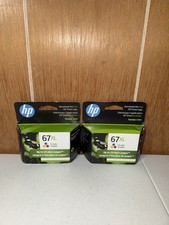 LOT2 HP 67XL Tri-Color 3YM58AN Original OEM Ink High Yield New Sealed picture