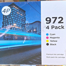 972 Premium Ink Cartridge Set 4-Pack CMYK Cyan Magenta Yellow Black picture