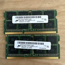 Micron 8GB (2x4GB Each) 2RX8 PC3-10600S-9-11FP RAM picture