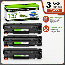 3PK CRG137 9435B001 BK Toner Cartridge for Canon 137 ImageClass MF212w MF229dw picture