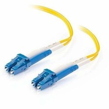 C2G 30m LC-LC 9/125 Duplex Single Mode OS2 Fiber Cable - Yellow - 98ft picture