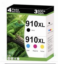910XL High Yield Ink 4-Pack Black Cyan Magenta Yellow – Fits OfficeJet picture