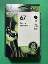 Genuine HP 67 B/C Ink Cartridge Combo-HP2752 6455 4155 6055 2852e printer picture
