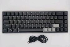 Surmen GT68 Wired Mechanical Gaming Keyboard - Black & White - Midnight picture