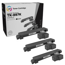 LD Comp Kyocera-Mita TK-897K 3pk TASKalfa 205c 255 255c FS-C8520 FS-C8525 picture