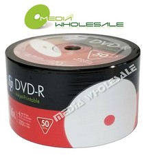 50 HP Blank 16X DVD-R DVDR White Inkjet Hub Printable 4.7GB Media Disc picture
