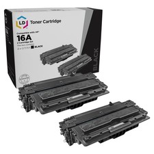 LD 2PK Replacement Q7516A Black Toner for HP 16A LaserJet 5200 5200dtn 5200t picture