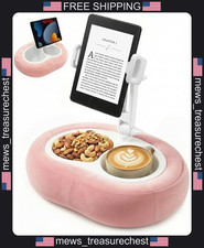 Tablet Pillow Stand with 360° Rotating Holder for Bed and Sofa, Pink picture