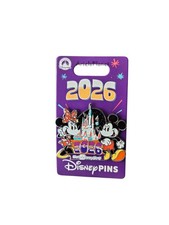 2026 Walt Disney World Parks Mickey & Minnie Mouse Cinderella Castle Pin picture