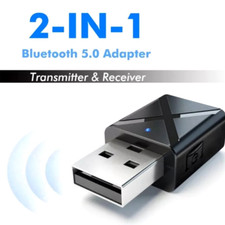 Transmisor de Audio Adaptador Receptor Estereo USB Bluetooth 5.0 PC TV Headphone picture