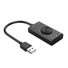Universal External USB Sound Card For Speaker Microphone Earphone Plug&Play picture