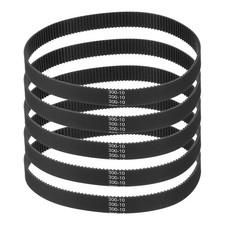 300mm GT-2 Timing Belt, 5pcs 10mm Width 2mm Pitch 3D Printing Closed Loop, Black picture