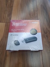 NEW Belkin N300 High- Performance Wi-Fi USB Adapter, Factory Sealed... picture