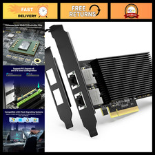 10G PCI-E Network Card, 10Gbps Dual RJ45 Ports, High-Speed Ethernet Adapter picture