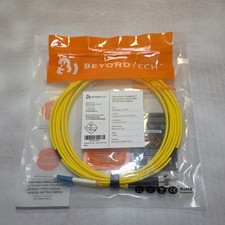 BeyondTech LC to ST Singlemode Duplex 9/125 Fiber Optic Jumper Patch 3M (9.84ft) picture