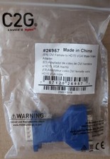 (EN)DVI Female to VGA (HD15) Male Video Adapter, C2G #26957 Blue picture