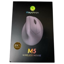Keychron M5 8K Vertical Ergonomic Mouse, 2.4 GHz/Bluetooth + Wired - New OpenBox picture