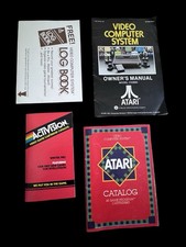 Lot 4 Atari 2600 Manuals Catalogs Activision Video Computer System Vintage picture