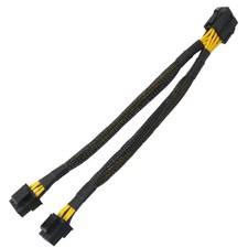 CPU 8 Pin Female to Dual Pcie 2X 8 Pin (4+4) Male Power Adapter Splitter Cable f picture