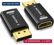 AGVEE 2 Pack 4K@30HZ DisplayPort to HDMI Adapter DP Display Port Converter picture