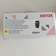 NEW GENUINE - XEROX 006R04830 YELLOW High Yield Toner C320 C325 SEALED picture