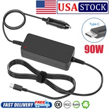 90W USB-C Vehicle Travel Car Charger Adapter for Dell HP Lenovo Yoga Computer US picture
