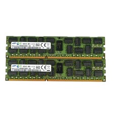 Lot of 2 Samsung 16GB DDR3 ECC RDIMM Server Memory RAM – M393B2G70DB0‑YK0 picture
