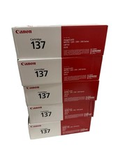 Lot Of 5 Genuine Canon Cartridge 137 Laser Printer Toner Black Brand New Sealed picture