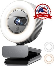 Cámara web Quad HD 2K para PC con micrófono luz y cubierta de privacidad US NEW picture