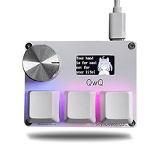 SayoDevice O3C OSU 3-Key Hall Effect Magnetic Switch Keypad Knob Screen White picture