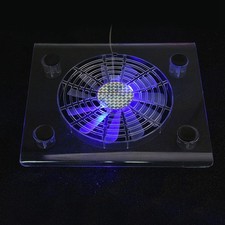 Ultra Quiet USB Notebook Cooler Cooling Pad Fans With LED RGB Lights For / ❥ picture