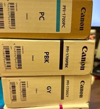 Canon PFI-1700 Genuine Ink Tanks    Colors PC, PBK, and GY. picture