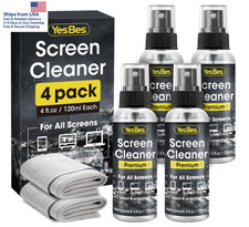 Premium Screen Cleaner Spray 16oz Kit 4 Pack TV Computer Tablet Phone Display picture