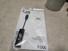 C2G 39700 USB-A 3.0 to Gigabit RJ45 Ethernet Connector Adapter CAT5 With CD picture