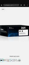 26X/26A Black Compatible Toner Cartridge 2 Pack for HP LaserJet Pro M402/M426 picture