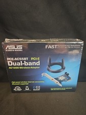 Asus PCE-AC55BT PCI-E Dual-band AC1200 Wireless-Adapter New Sealed picture
