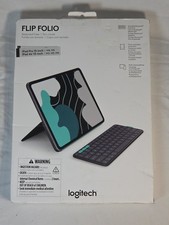 New Logitech Flip Folio iPad Pro/iPad Air 13” Keyboard Case 920-013367 M2,3,4,5 picture