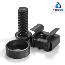 50 Pcs M6 Cage Nuts and Screws with Self-Locking Ties - Durable & Eco-Friendly picture