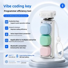 3‑Key Wireless Vibe Coding Macro Keypad Custom Shortcut Voice‑to‑Text for PC Mac picture