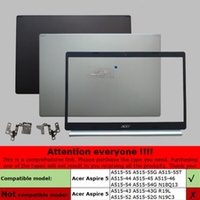 New LCD Back Cover / Bezel / Hinges For Acer Aspire A515-44 A515-46 A515-54 54 G picture