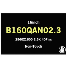 New B160QAN02.3 16inch 2560X1600 2.5K LCD Screen Display Matte 40Pins 240Hz picture