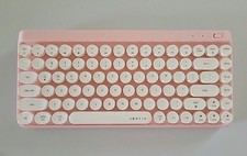 UBOTIE Portable Bluetooth Colorful Pink Keyboard Wireless Mini Compact SK621BT picture