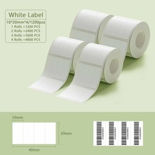 NIIMBOT White Thermal Label Paper Rolls for B21 B3S B203 B1 Printer picture