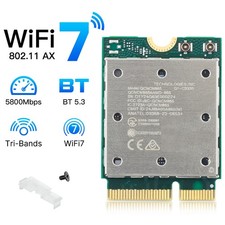 WiFi 7 QCNCM865 Wireless Card BT5.3 Tri-Band WiFi AMD Network Adapter Only Win11 picture