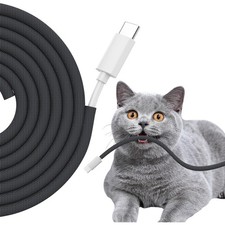 Cord Protectors from Pets No Chew, 1/4 inch 10ft Wire Protector Cord Covers for picture