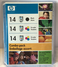 Genuine HP Invent 14 Black & Tri-Color Ink Cartridges Combo Pack - Sealed - Exp picture