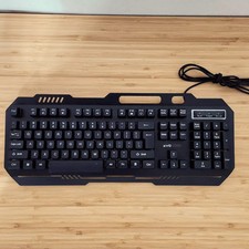 EVO Core Nemesis MI-CGK01 LED Backlit Wired Gaming Keyboard USB TESTED picture