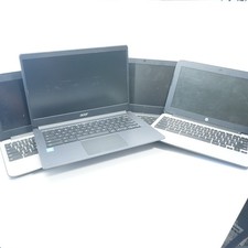 UNTESTED Lot of 4 Chromebook Acer C933 2x HP Q151 Lenovo 100e picture