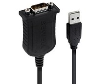 Sewell Instacom USB to Serial Adapter 2' with Posts (SW-1301), Black picture